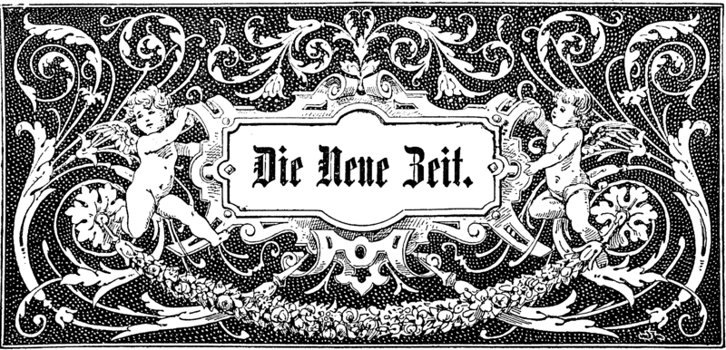 Titelgrafik der Zeitschrift 'Die Neue Zeit'